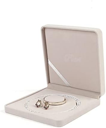 XWWDP Ékszer Szett Dobozban Utazási Gyöngy Nyaklánc Ajándék Kijelző Tálca Dobozok Esküvői Fülbevaló Gyűrű Csomagolás