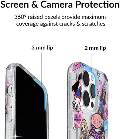 Bársony Kaviár x Bratz Tervezett iPhone 14 Pro Max Esetben a Nők [8ft Csepp Tesztelt] Aranyos Védő Bratz Babák Kiegészítők