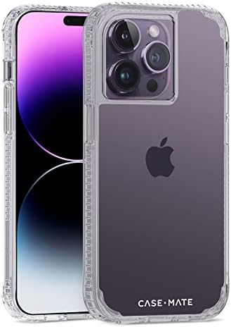 Case-Mate Kemény Plusz iPhone 14 Pro Esetben - Tiszta [15FT Csepp Védelem] [Vezeték nélküli Töltés Kompatibilis] Telefon