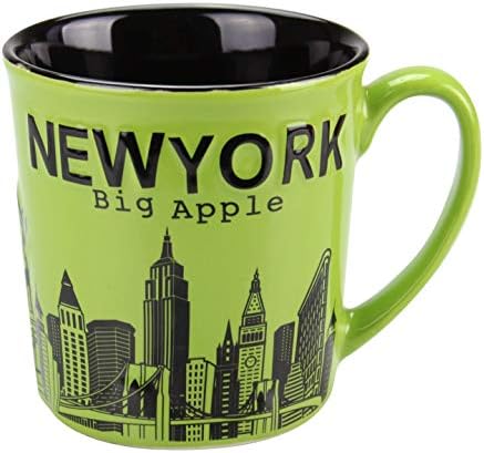 Torkia - New York a Nagy Apple Városra Jumbo Kerámia Bögrék - 12oz (Rózsaszín)