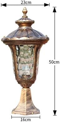 TQXDD Vintage Victoria Hagyományos Antik Bronz Pillér Lámpák Külső Ajtó Oszlop Fényszóró Masszív Kerti Díszítő Gate