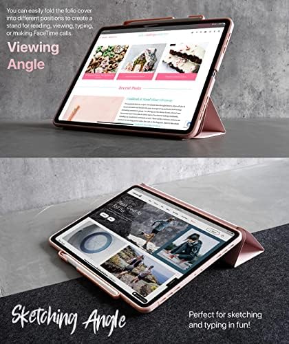 TineeOwl Mokka iPad Pro 12.9 hüvelyk Esetben 2021-re, 2020, 2018 (5., 4. & 3. Generációs) Ultra-Vékony, Átlátszó tok