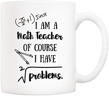 5Aup Vicces Matek Tanár Bögre matektanár vagyok, Persze, hogy Van Problémák Csésze 11 Oz, Tanárok Napi Ajándékok Tanár