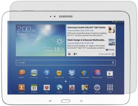 kwmobile képernyővédő fólia Kompatibilis a Samsung Galaxy Tab 3 10.1 P5200/P5210 - Anti-Karcolás, Anti-Ujjlenyomat,