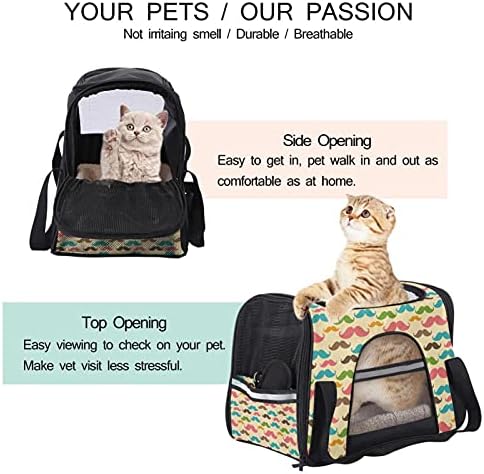 Kisállat Szállító Bajusz Puha Oldalú Pet Travel Fuvarozók számára a Macskák,Kutyák, Kiskutya, Kényelmes, Hordozható,
