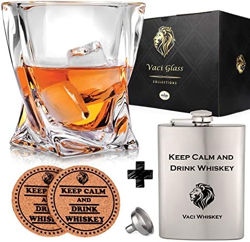 Váci Kristály Whiskys Poharat – Készlet 2 Bourbon Szemüveg, Reteszek Inni, Whisky, Konyak, Ír Whisky, Nagy 10oz Prémium