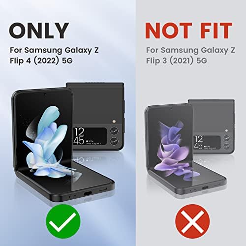Caka Samsung Flip 4 Esetben Galaxy Z Flip 4 Esetben Tárca a Kártya Birtokosa Kamera Fedél & Zsanér Védelem Mágneses