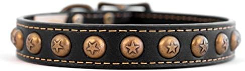 Auburn Leathercrafters Örökség Csillag Nyakörv Méret: 1 x 22, Szín: Bordó