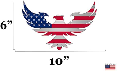 Nagy 10x6 Amerikai Sas USA Zászló, Autó Matrica Ablak Meghalni Vágott Hazafias Auto Matricát Vinyl Matrica Autó Teherautó