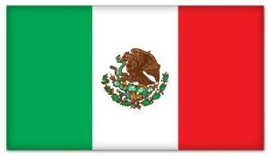 Mexikó Mexikói Zászló, autó Matrica Matrica 5 x 3
