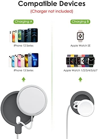 apiker Telefon készenléti Célja a MagSafe, 2-az-1-Összecsukható, Állítható Alumínium Asztali Telefon Töltő Állomás iPhone