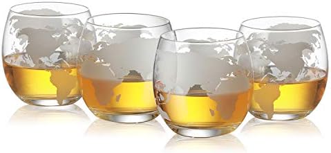 Maratott Világ Világ Szemüveg 10 oz -Beállítás 4 A Bor Tudós, Bor, Whisky, Whiskey, Vodka, Vízzel vagy gyümölcslével