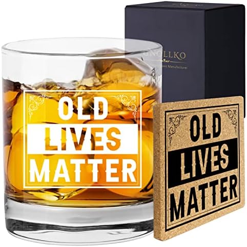 Régi Életünket Számít, Whiskey Whisky Üveg 12oz-Vicces Nyugdíj-vagy Születésnapi Ajándékok Férfiaknak-Egyedi Gag Ajándék