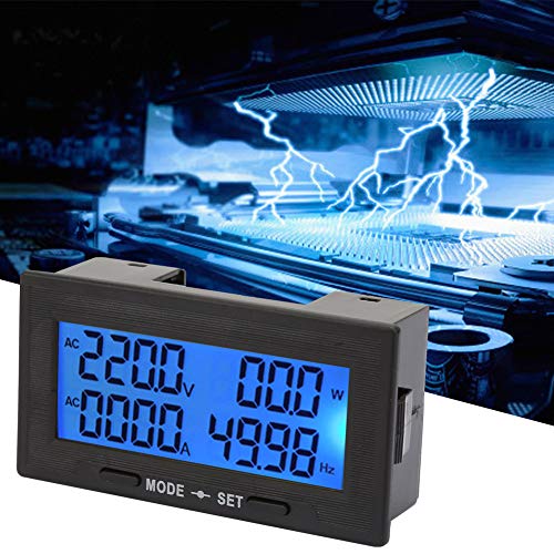 Digitális LCD Kijelző Méter Multi Funkciós Amper Mérő AC Voltmérő YB5140DM Z AC 0~100 130~500V 6 az 1-ben Feszültség