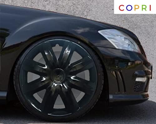 Copri Készlet 4 Kerék Fedezze 14 Colos Dísztárcsa Fekete Snap-On Illik Toyota Yaris Prius