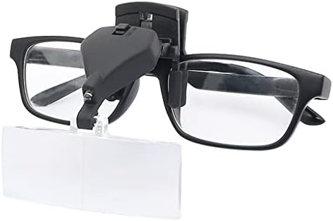WPYYI Többcélú Világító Szemüveg Nagyító Klipet, majd Nagyító Kézi Világítás (Szín : Egy, Méret : 70x33x40mm)