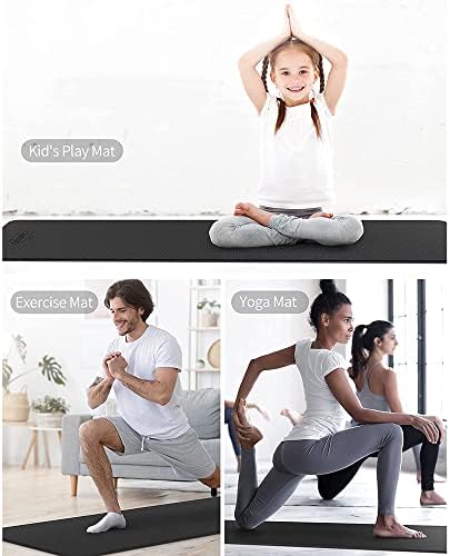 YFBHWYF Yoga Mat - 2mm Vastag, Csúszásmentes Gyakorlat Mat, Stretching Mat Gyakorlat & Fitness Szőnyeg Minden Típusú