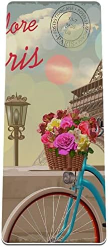Minden Célra Jóga Szőnyeg Gyakorlat & Edzés Mat Jóga, Klasszikus Párizsi Eiffel-Torony virág, pillangó