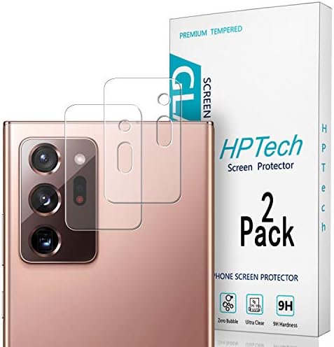 HPTech 2-Pack Kamera Lencséjét Védő Üveg Samsung Galaxy Note 20 Ultra Edzett Üveg kijelző Védő fólia, Könnyen Telepíthető,