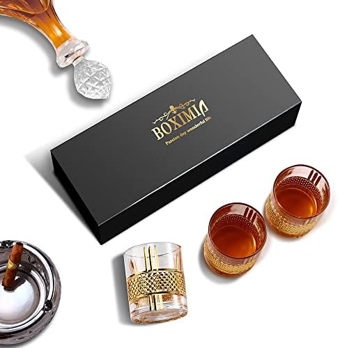 BOXIMIA Régi Whiskys Poharat a Luxus Doboz - 10 Oz Sziklák Barware A Whisky, Whiskey-t, Alkoholt, valamint Italok, Koktél