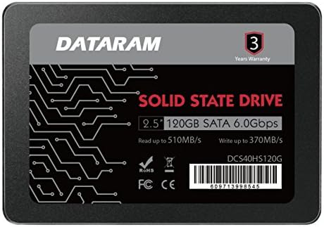 Dataram 120GB 2,5 SSD Meghajtó szilárdtestalapú Meghajtó Kompatibilis az ASUS Prime Q270M-C/CSM
