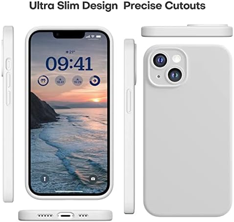 CellEver Ultra Tartós Szilikon tok iPhone 14, Katonai Csepp Védelem [Kamera Fedél] [Slim Fit] Ütésálló Könnyű Borító,