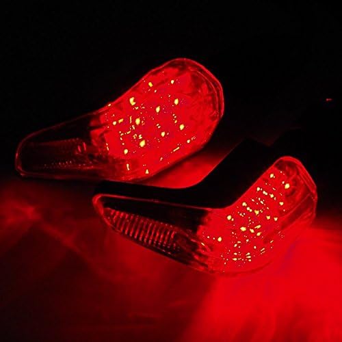 TASWK 4db Motoros LED Bobber indexet, Lámpák, Dyna Sptortster Jelző világít (Vörös)
