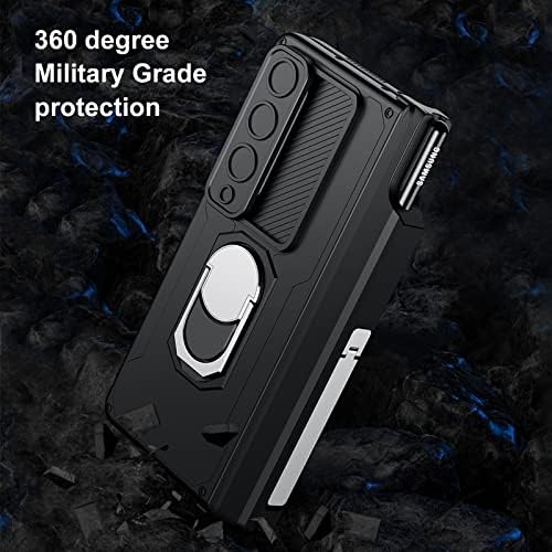 Libeagle Kompatibilis a Samsung Galaxy Z Fold 4-Ügyben [Heavy Duty Védő][Kamera lencsevédő][S tolltartó & Zsanér Védelem][képernyővédő