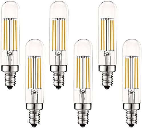 LUXRITE E12 Évjárat LED Izzó 60W Egyenértékű, T6 T6.5, 3000K (Puha, Fehér), 500 Lumen, Szabályozható Gyertyatartót LED