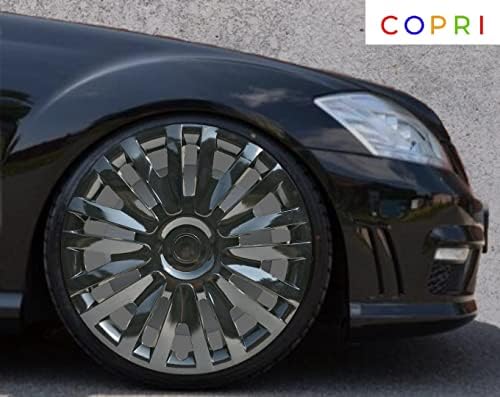 Copri Készlet 4 Kerék Fedezze 15 Colos Dísztárcsa Fekete Snap-On Illik BMW